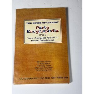 1960 House of Calvert Party Encyclopedia Complete Guide to Home‎ Entertaining